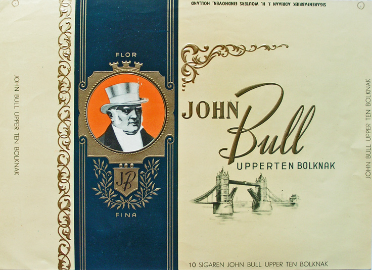 John Bull doos etiket